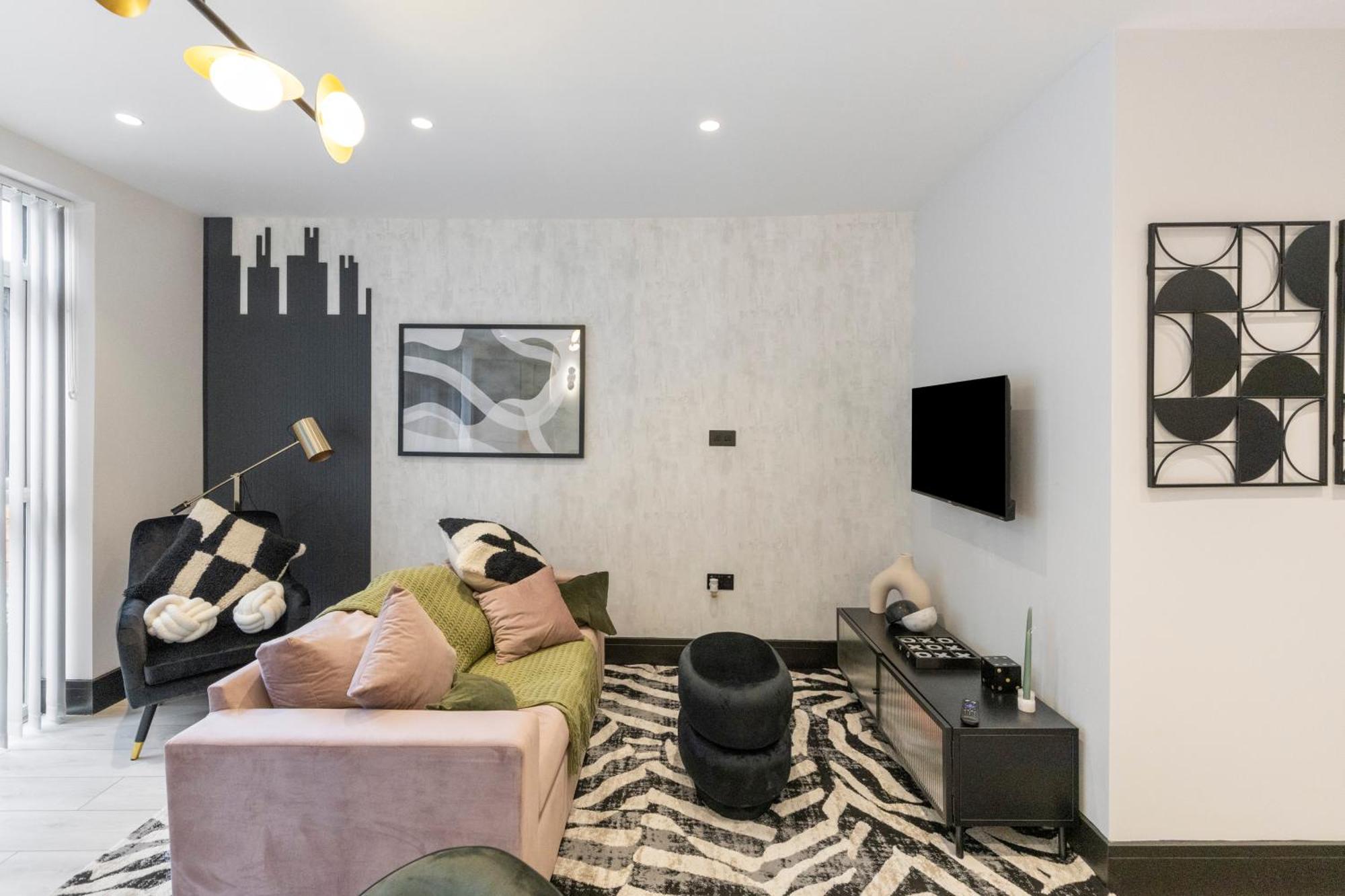 Ferienwohnung Unwind In Style 2Br With Cozy Backyard For Groups London Exterior foto